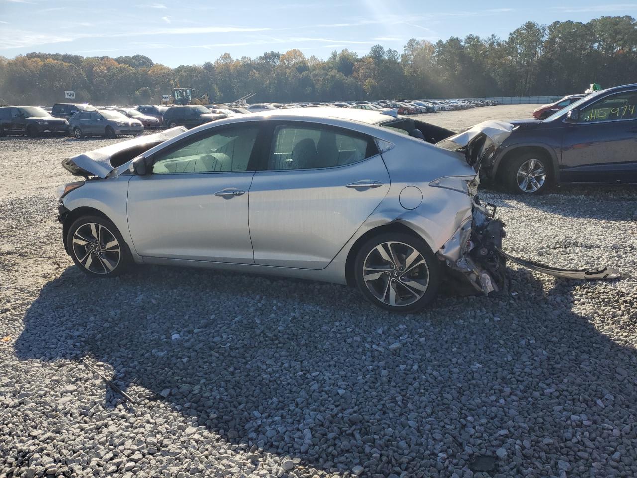 2015 Hyundai Elantra VIN 5NPDH4AE1FH603546 Copart auction photo, rear end / front end damage thumbnail 2