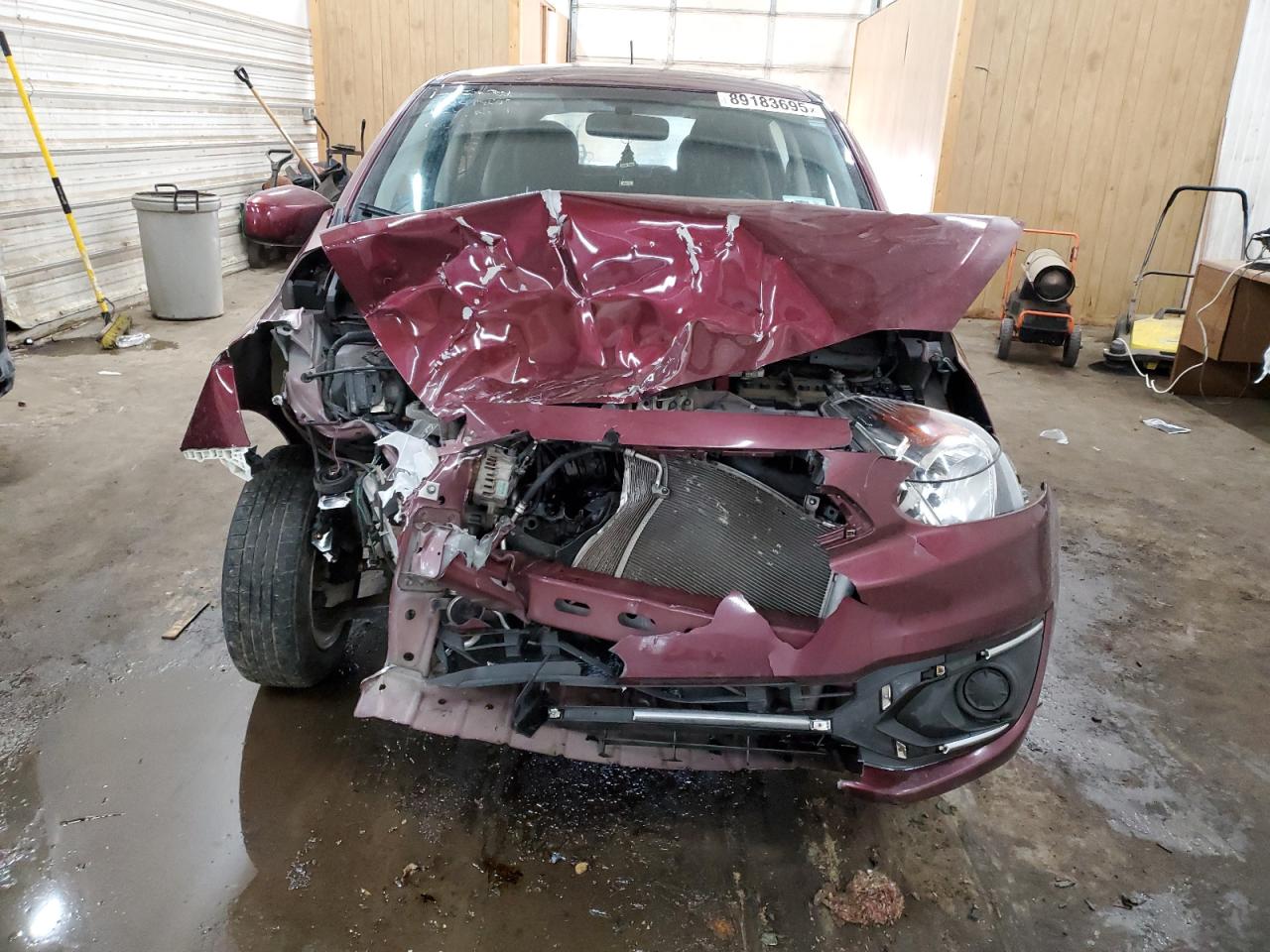 2019 Mitsubishi Mirage VIN ML32A3HJ8KH010478 Copart auction photo, front end damage thumbnail 5