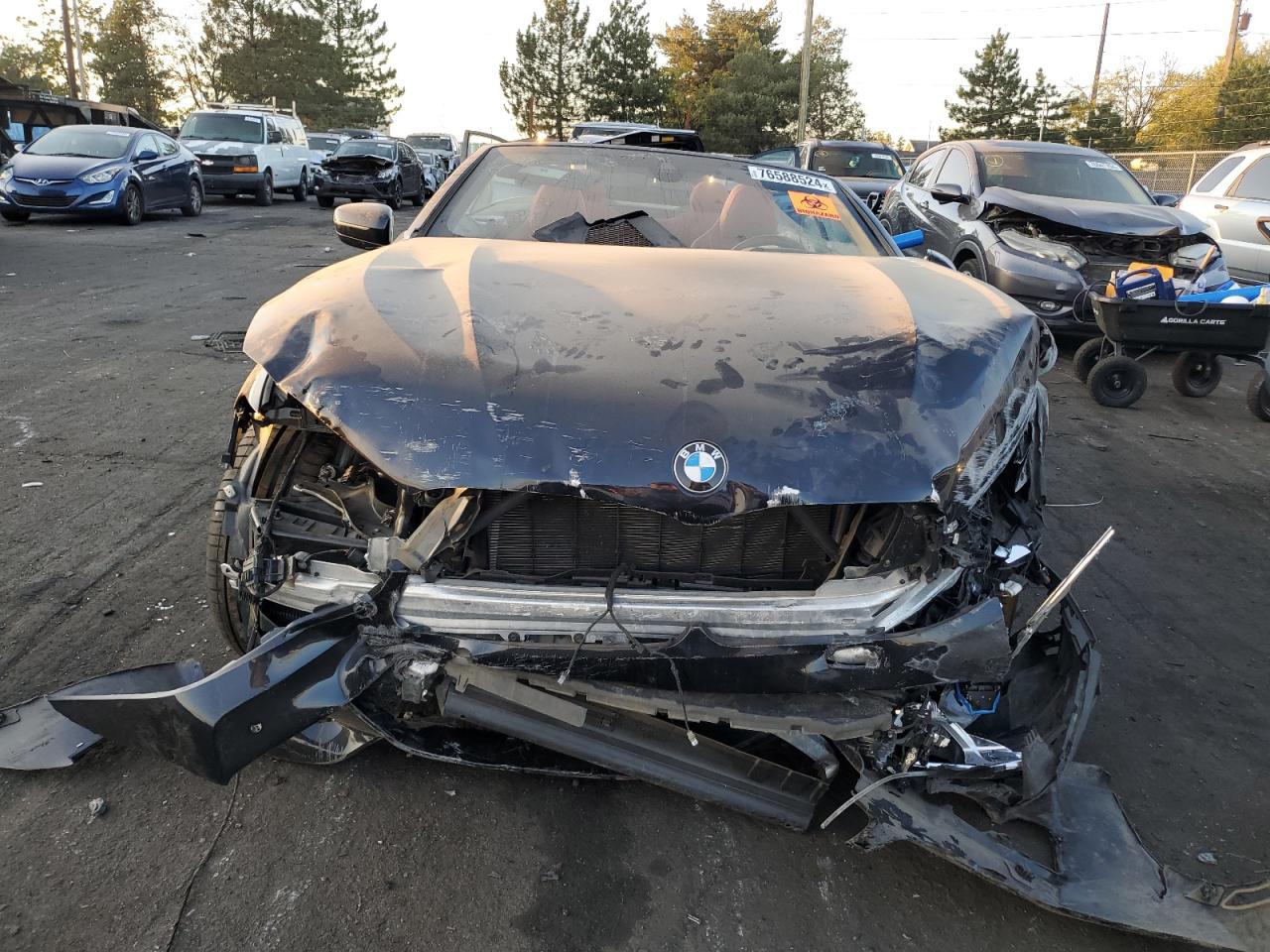 2023 BMW 8er VIN WBADZ4C05PCM43258 Copart auction photo, front end / side damage thumbnail 5