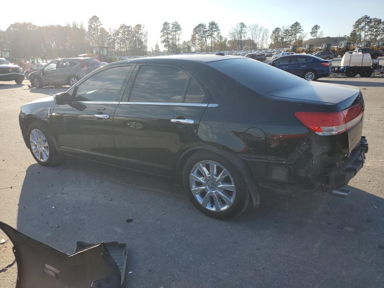 2012 Lincoln MKZ VIN 3LNDL2L37CR803866 Copart auction photo, rear end / undercarriage damage thumbnail 2