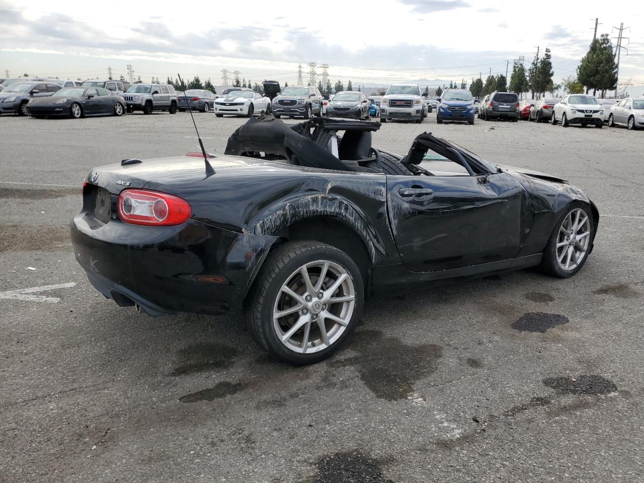 2012 Mazda MX-5 VIN JM1NC2NF8C0219704 Copart auction photo, all over / rollover damage thumbnail 3
