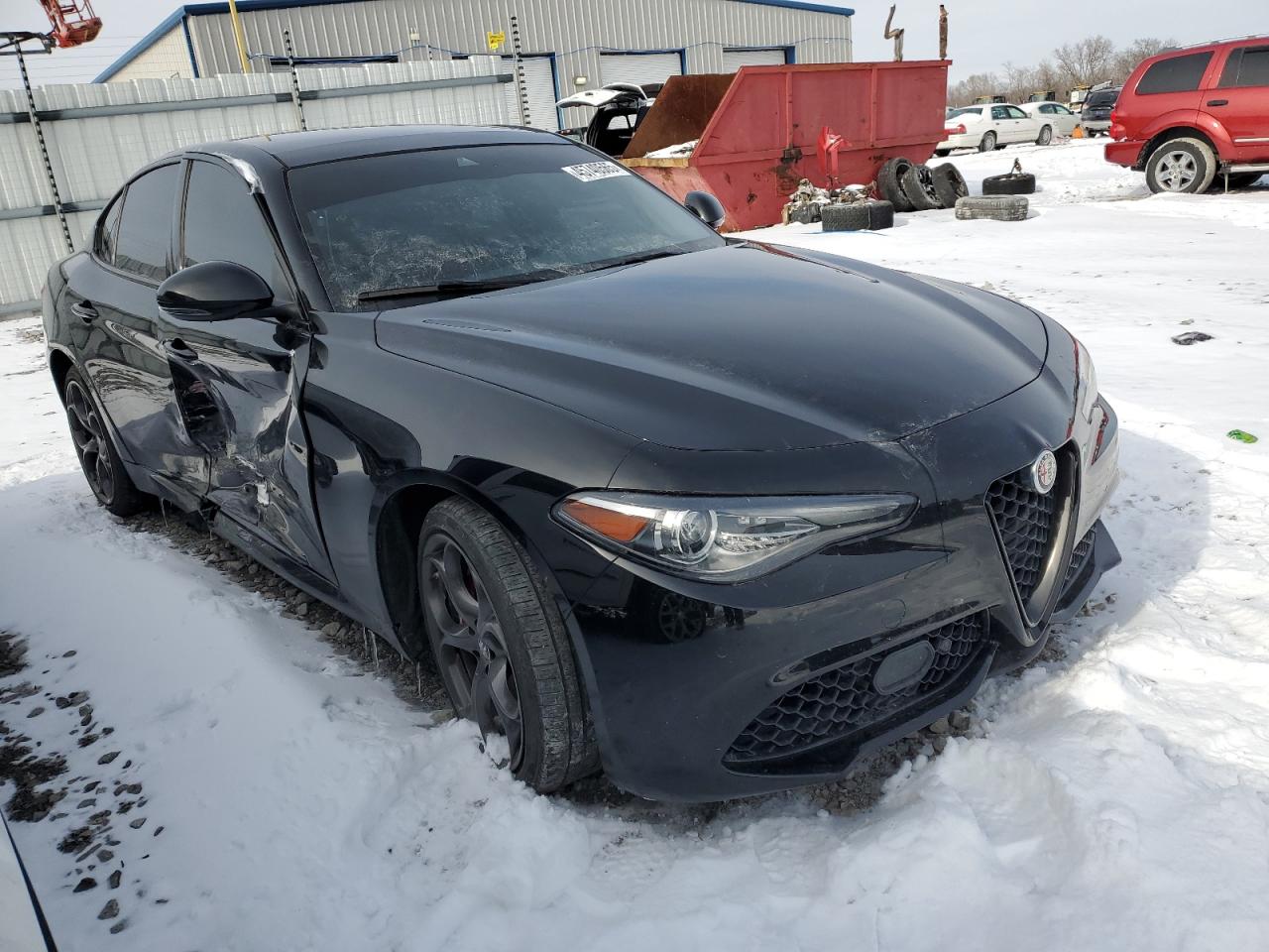 2020 Alfa Romeo Giulia VIN ZARFANBNXL7631479 Copart auction photo, side damage thumbnail 4