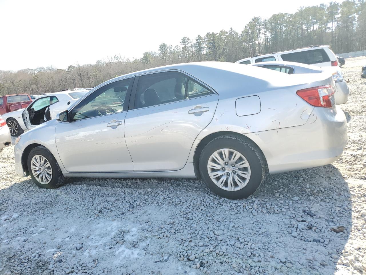 2014 Toyota Camry VIN 4T1BF1FK5EU804330 Copart auction photo, side / front end damage thumbnail 2