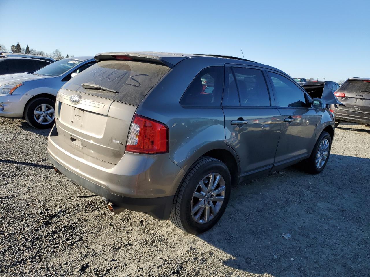 2014 Ford Edge VIN 2FMDK3JC2EBB76152 Copart auction photo, front end / side damage thumbnail 3