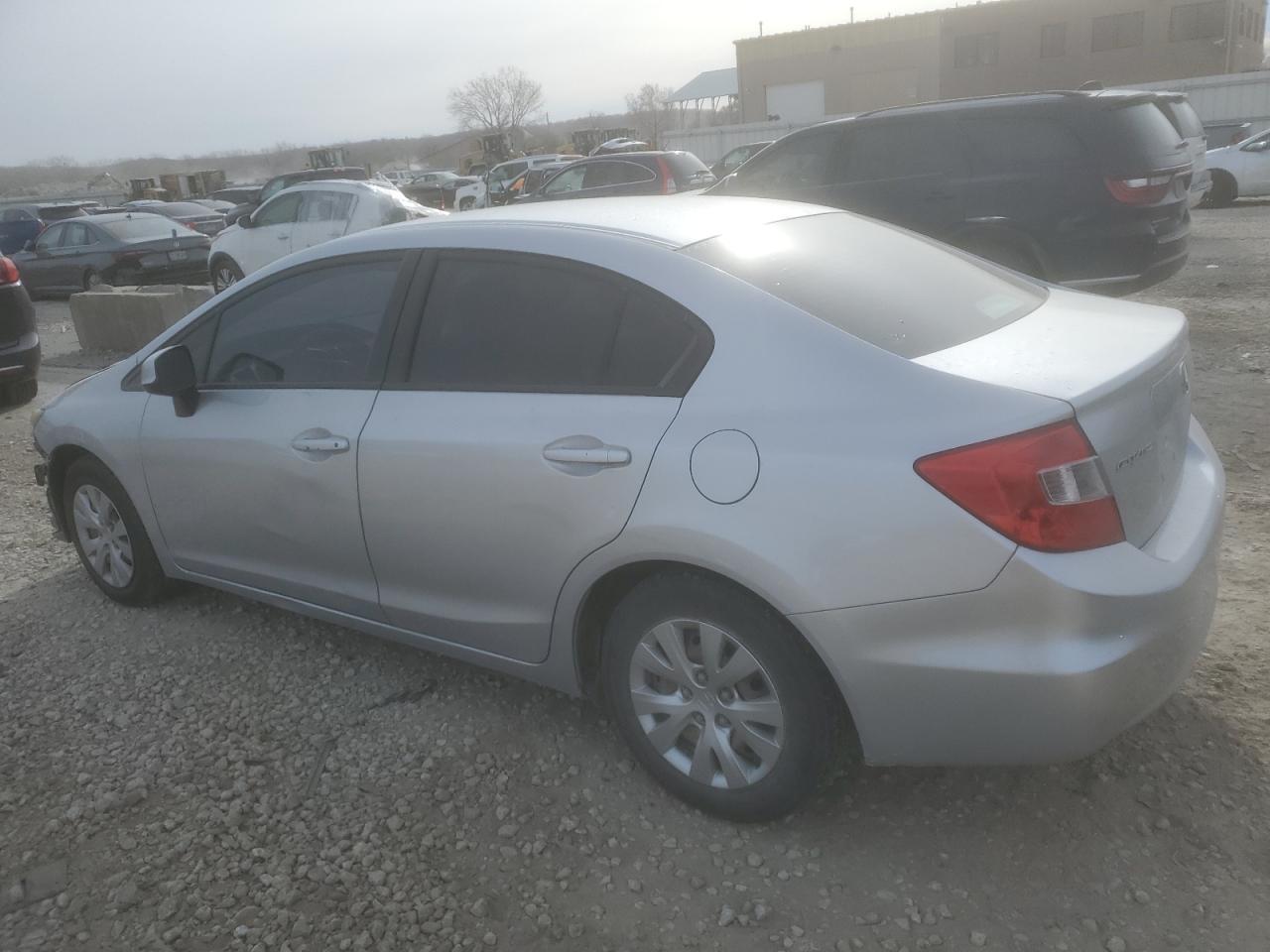 2012 Honda Civic VIN 2HGFB2F56CH599197 Copart auction photo, front end damage thumbnail 2