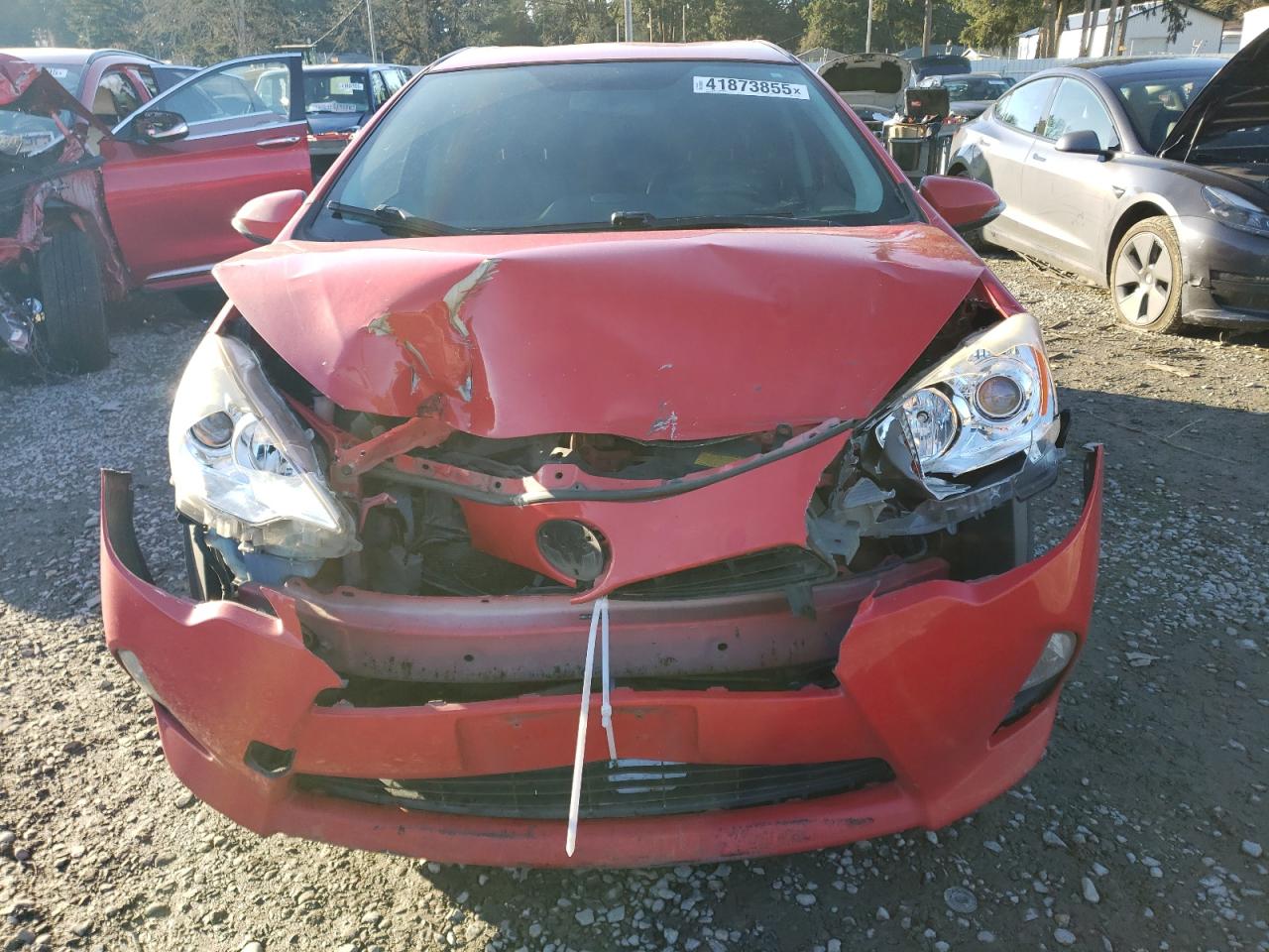 2013 Toyota Prius VIN JTDKDTB3XD1530109 Copart auction photo, front end / side damage thumbnail 5