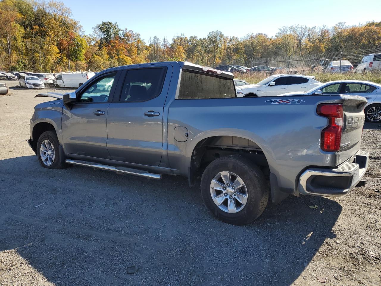 2019 Chevrolet Silverado VIN 1GCUYDED3KZ159784 Copart auction photo, front end / side damage thumbnail 2