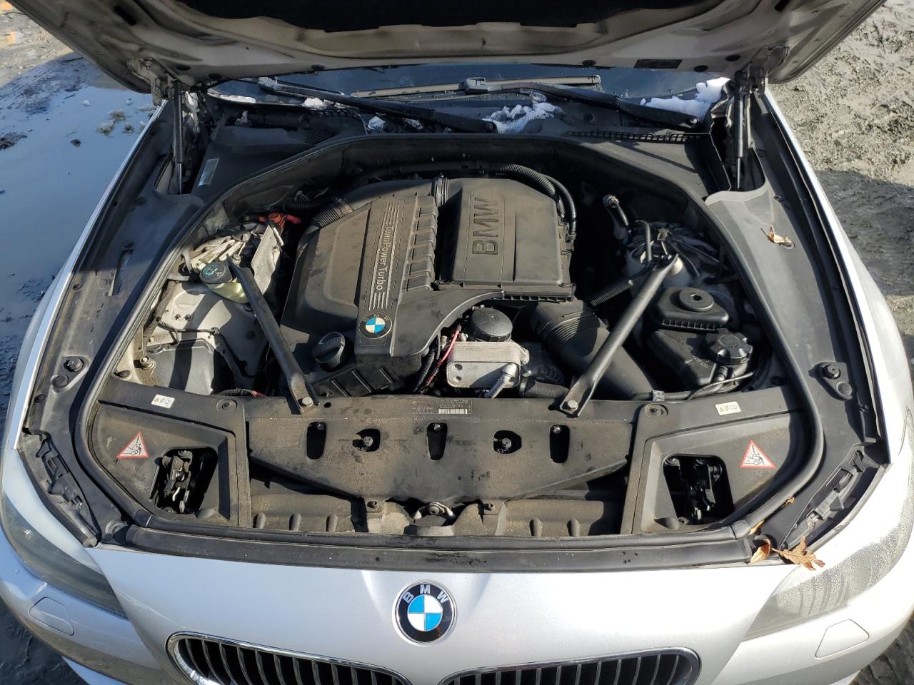 2012 BMW 5er VIN WBAFU7C5XCDU63398 Copart auction photo, rear end damage thumbnail 11