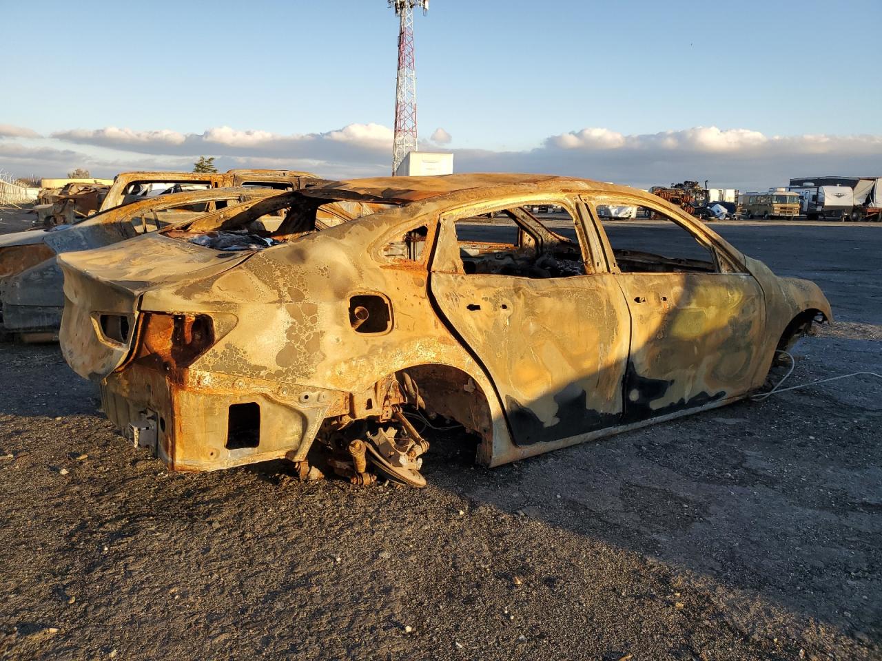 2017 Chevrolet Malibu VIN 1G1ZE5ST4HF268936 Copart auction photo, burn damage thumbnail 3