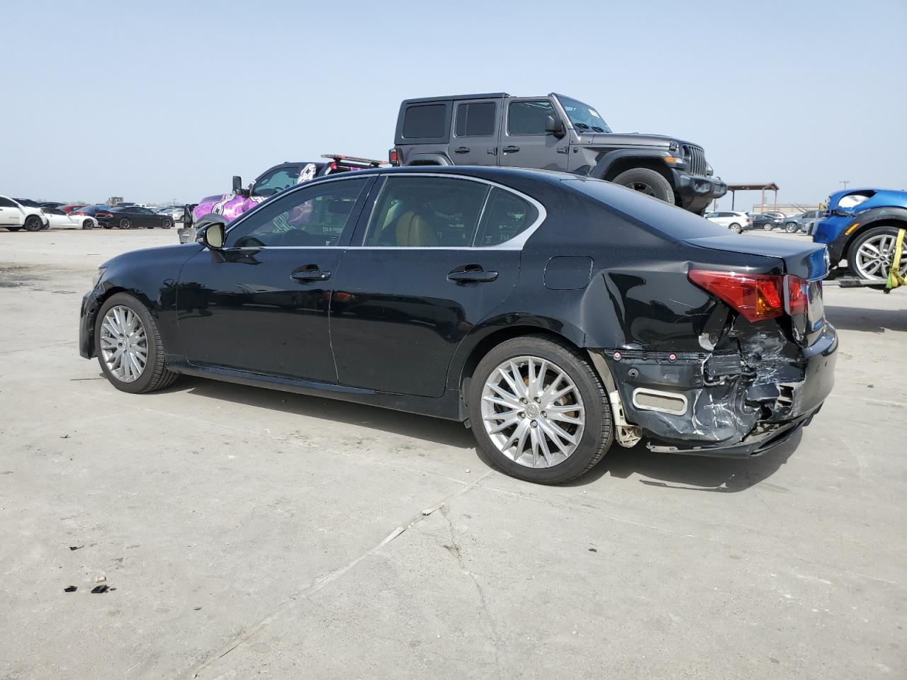 2013 Lexus GS VIN JTHBE1BL7D5011558 Copart auction photo, rear end damage thumbnail 2