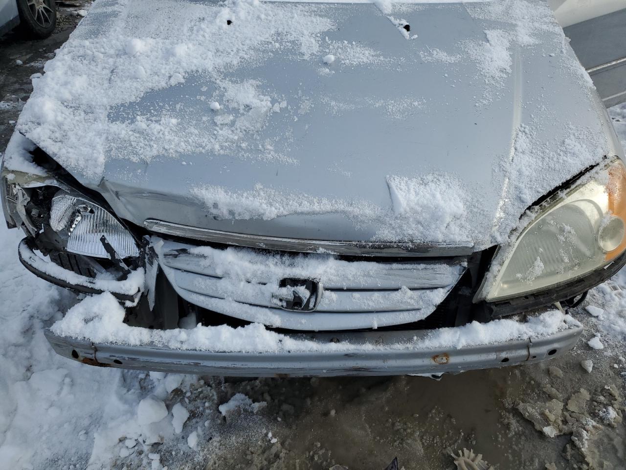 2002 Honda Civic VIN 2HGES26752H589725 Copart auction photo, front end / normal wear damage thumbnail 11