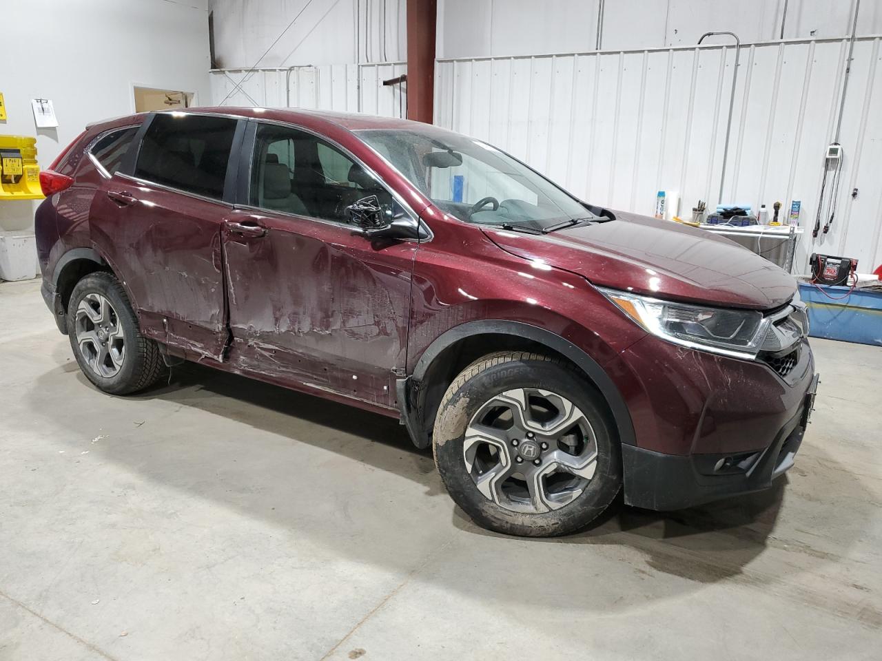 2019 Honda CR-V VIN 5J6RW2H84KL000980 Copart auction photo, side / mechanical damage thumbnail 4
