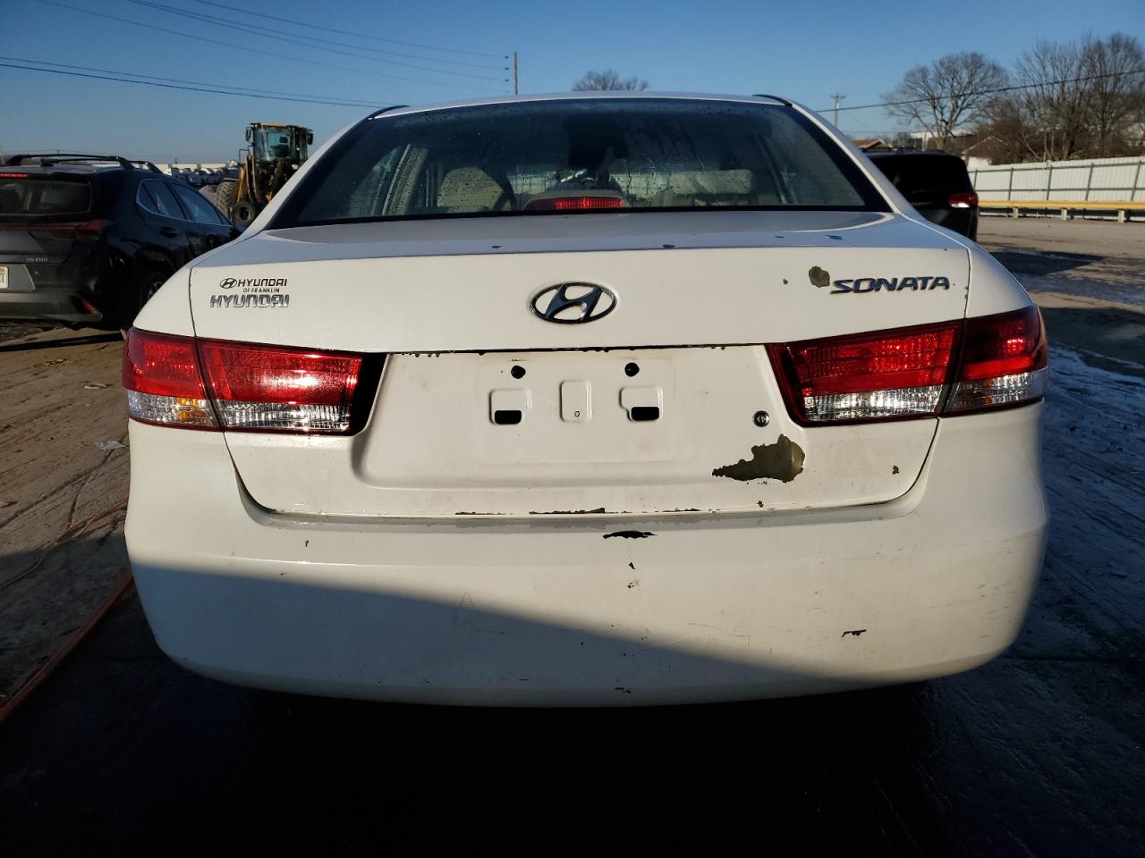 2006 Hyundai Sonata VIN 5NPEU46C86H118828 Copart auction photo, front end / side damage thumbnail 6