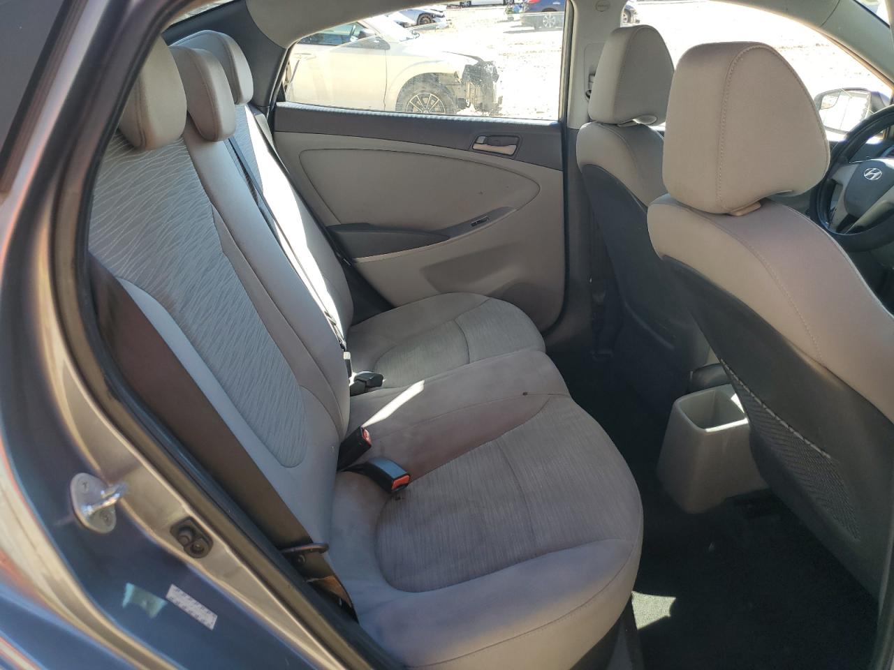 2015 Hyundai Accent VIN KMHCT4AE7FU839694 Copart auction photo, front end / side damage thumbnail 11