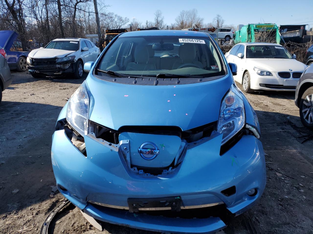 2012 Nissan Leaf VIN JN1AZ0CP6CT018544 Copart auction photo, front end damage thumbnail 5