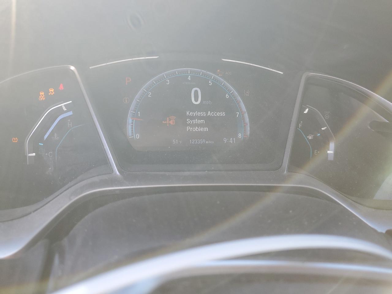 2019 Honda Civic VIN 19XFC1F35KE016987 Copart auction photo, all over damage thumbnail 9
