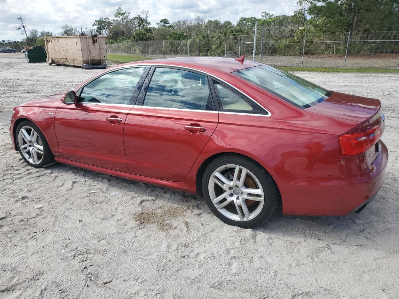 2015 Audi A6 VIN WAUFGAFCXFN016390 Copart auction photo, water/flood / front end damage thumbnail 2