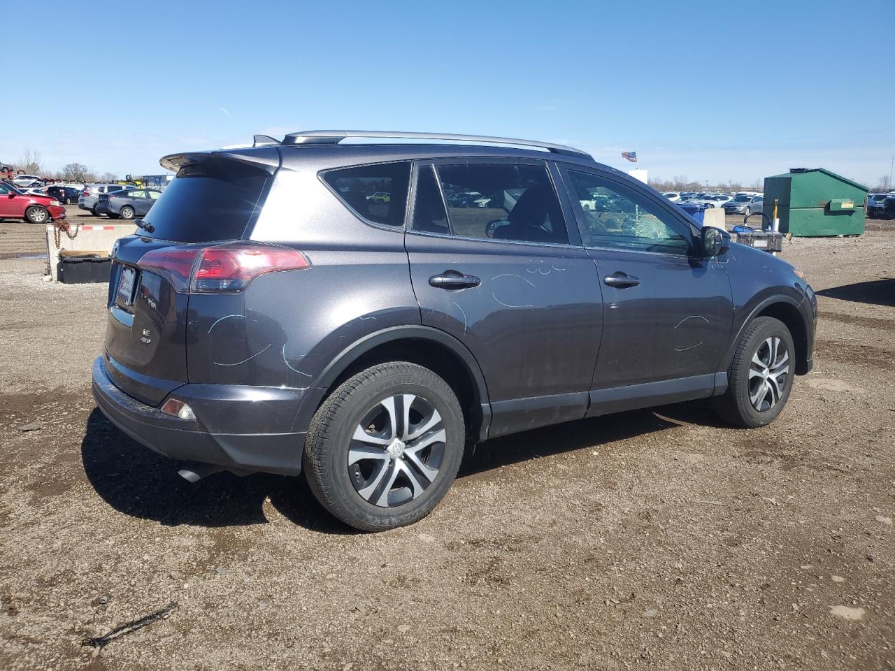2017 Toyota RAV 4 VIN JTMBFREV8HJ702069 Copart auction photo, front end / side damage thumbnail 3