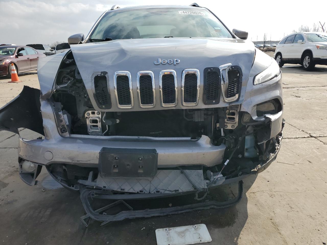 2015 Jeep Grand Cherokee VIN 1C4PJLCB4FW566484 Copart auction photo, front end damage thumbnail 5