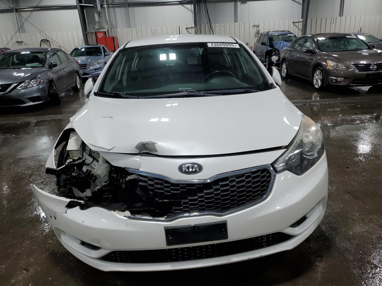 2014 KIA Forte VIN KNAFX5A86E5178638 Copart auction photo, front end damage thumbnail 5