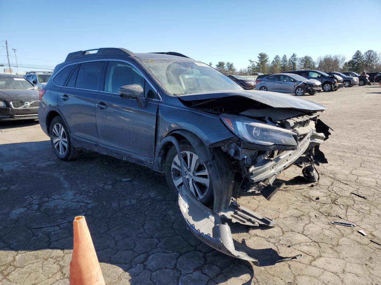 2019 Subaru Outback VIN 4S4BSANC3K3267478 Copart auction photo, front end damage thumbnail 4