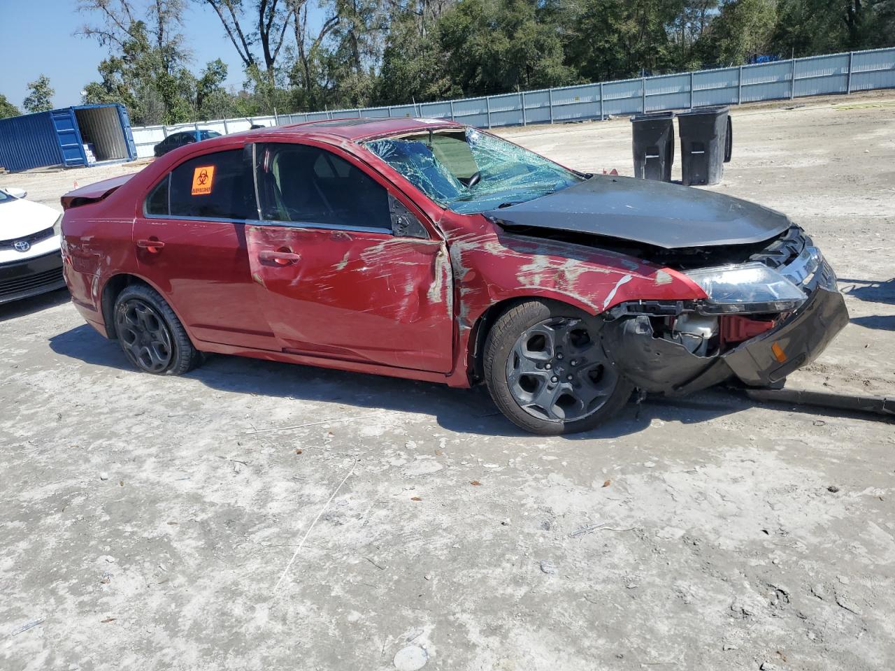 2010 Ford Fusion VIN 3FAHP0HA0AR400272 Copart auction photo, rollover damage thumbnail 4