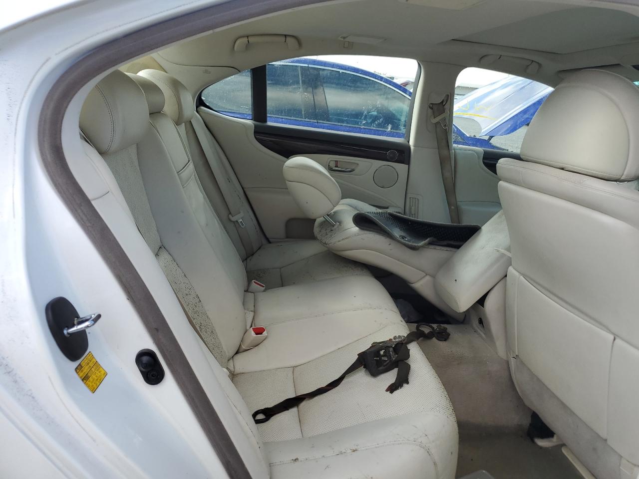 2007 Lexus LS VIN JTHBL46F575001949 Copart auction photo, water/flood damage thumbnail 10