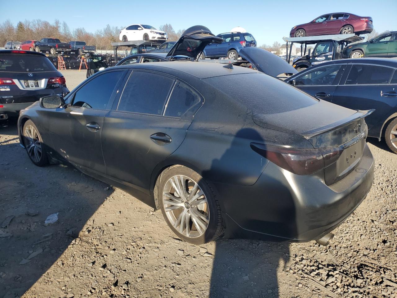 2020 Infiniti Q50 VIN JN1EV7AR9LM250575 Copart auction photo, undercarriage / mechanical damage thumbnail 2