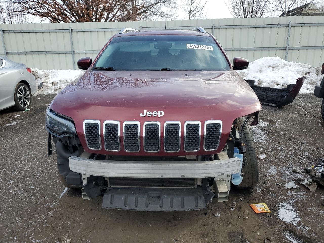 2019 Jeep Grand Cherokee VIN 1C4PJMDX4KD421306 Copart auction photo, front end / side damage thumbnail 5