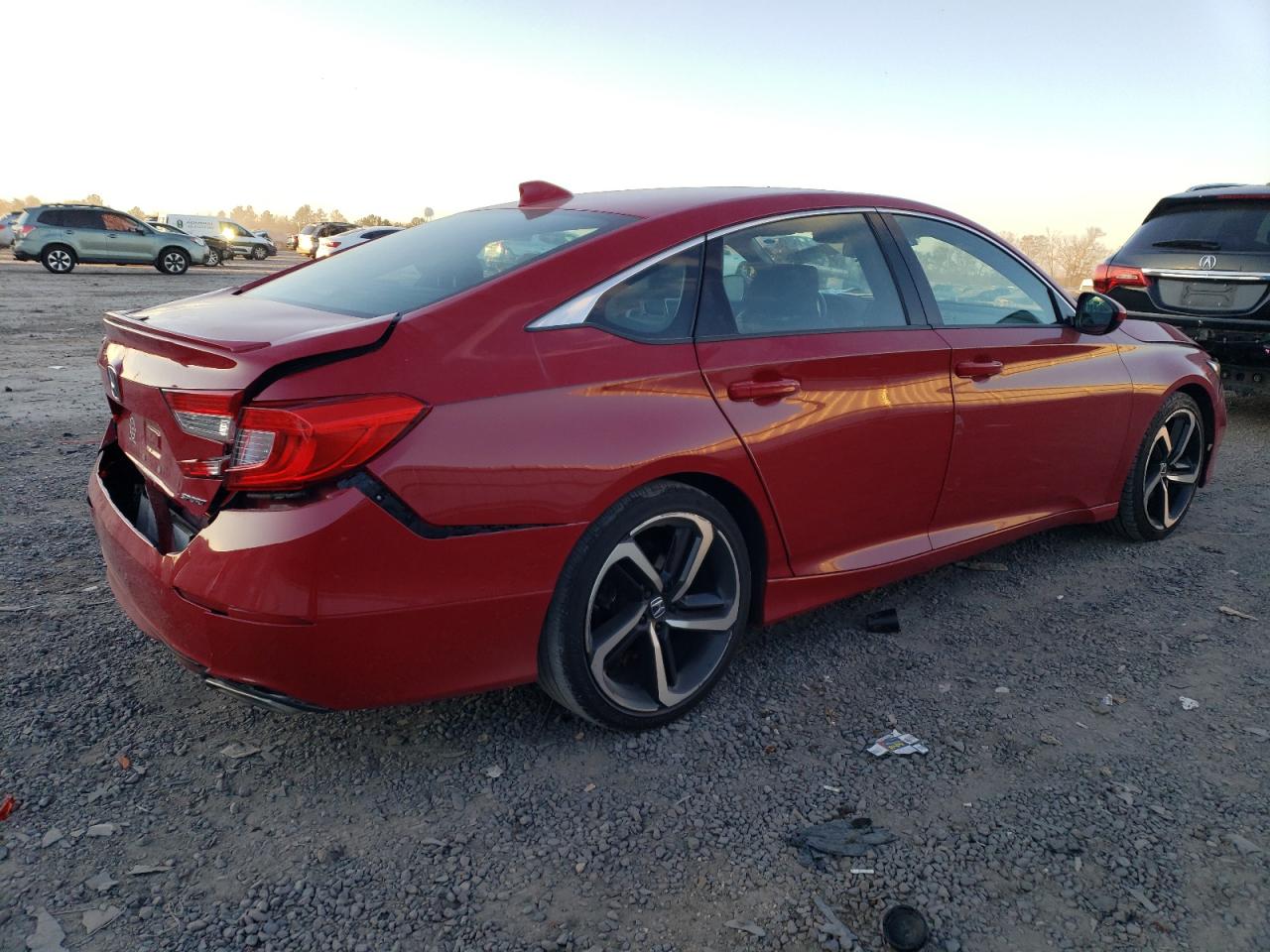 2020 Honda Accord VIN 1HGCV1F37LA113868 Copart auction photo, rear end / front end damage thumbnail 3