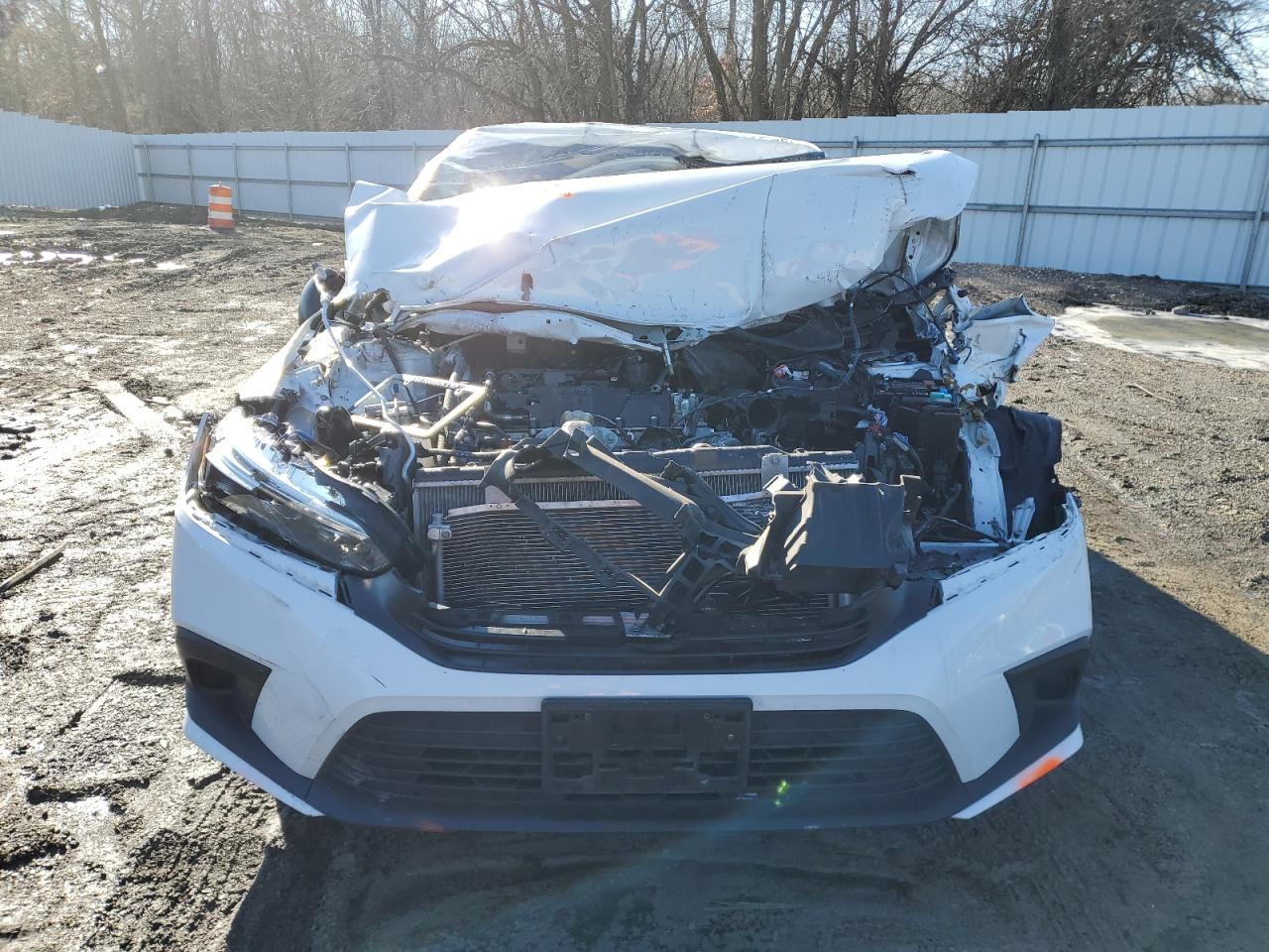 2022 Honda Civic VIN 2HGFE2F5XNH595079 Copart auction photo, front end / side damage thumbnail 5