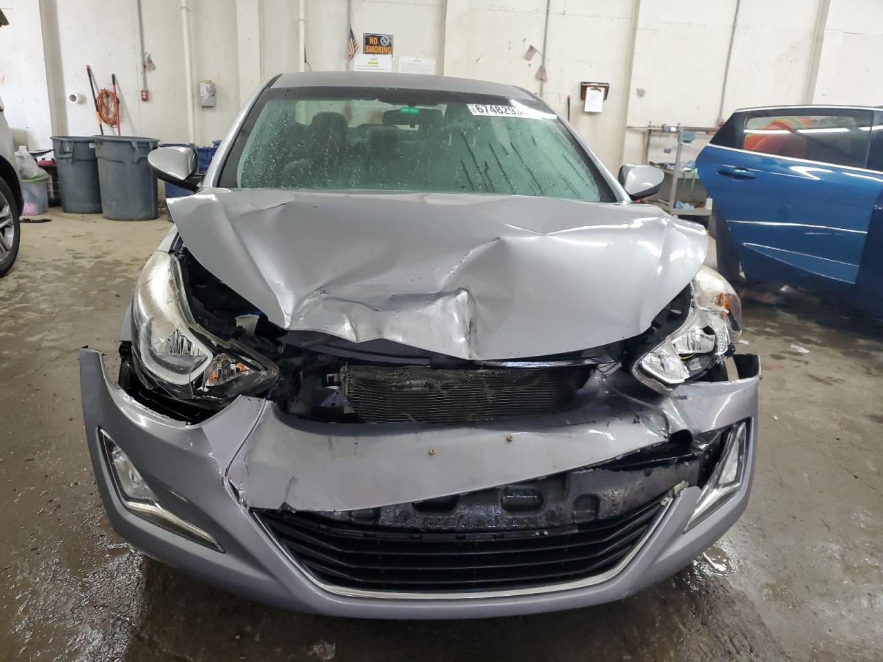 2016 Hyundai Elantra VIN 5NPDH4AEXGH748828 Copart auction photo, front end / minor dent/scratches damage thumbnail 5