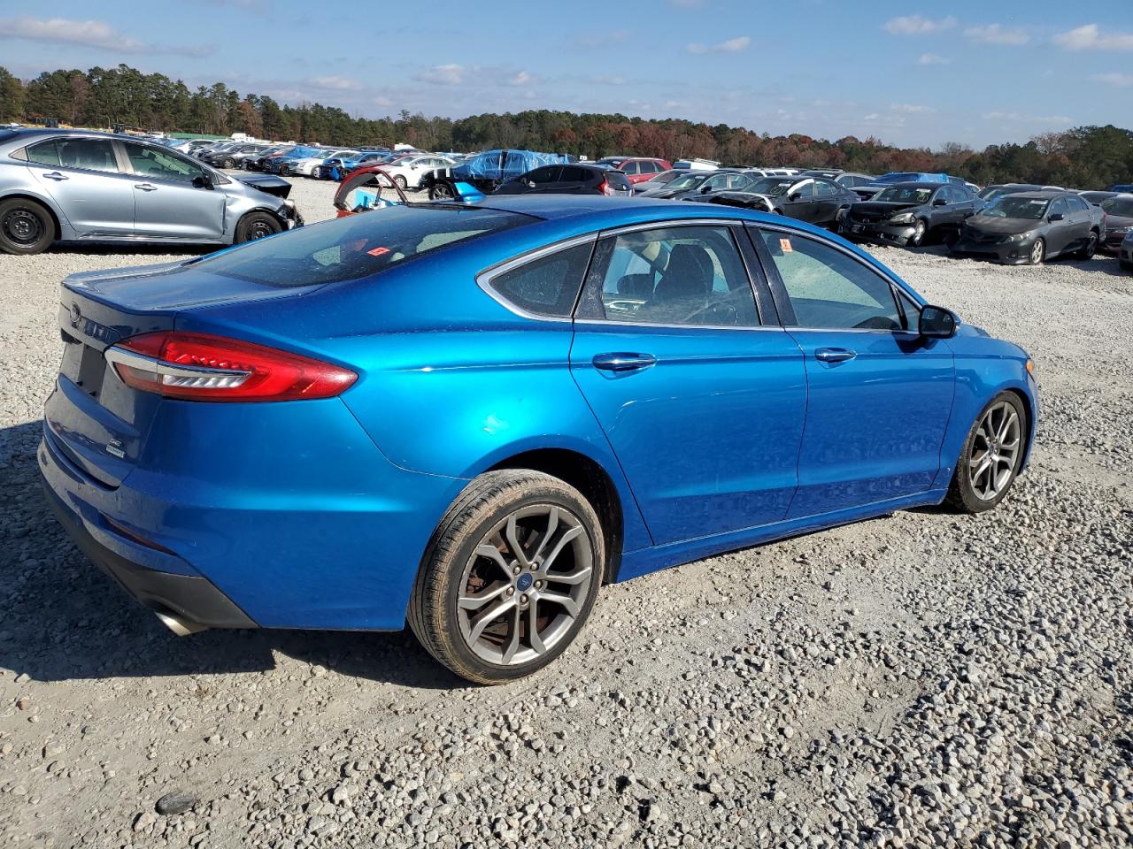 2019 Ford Fusion VIN 3FA6P0CD5KR233434 Copart auction photo, front end damage thumbnail 3
