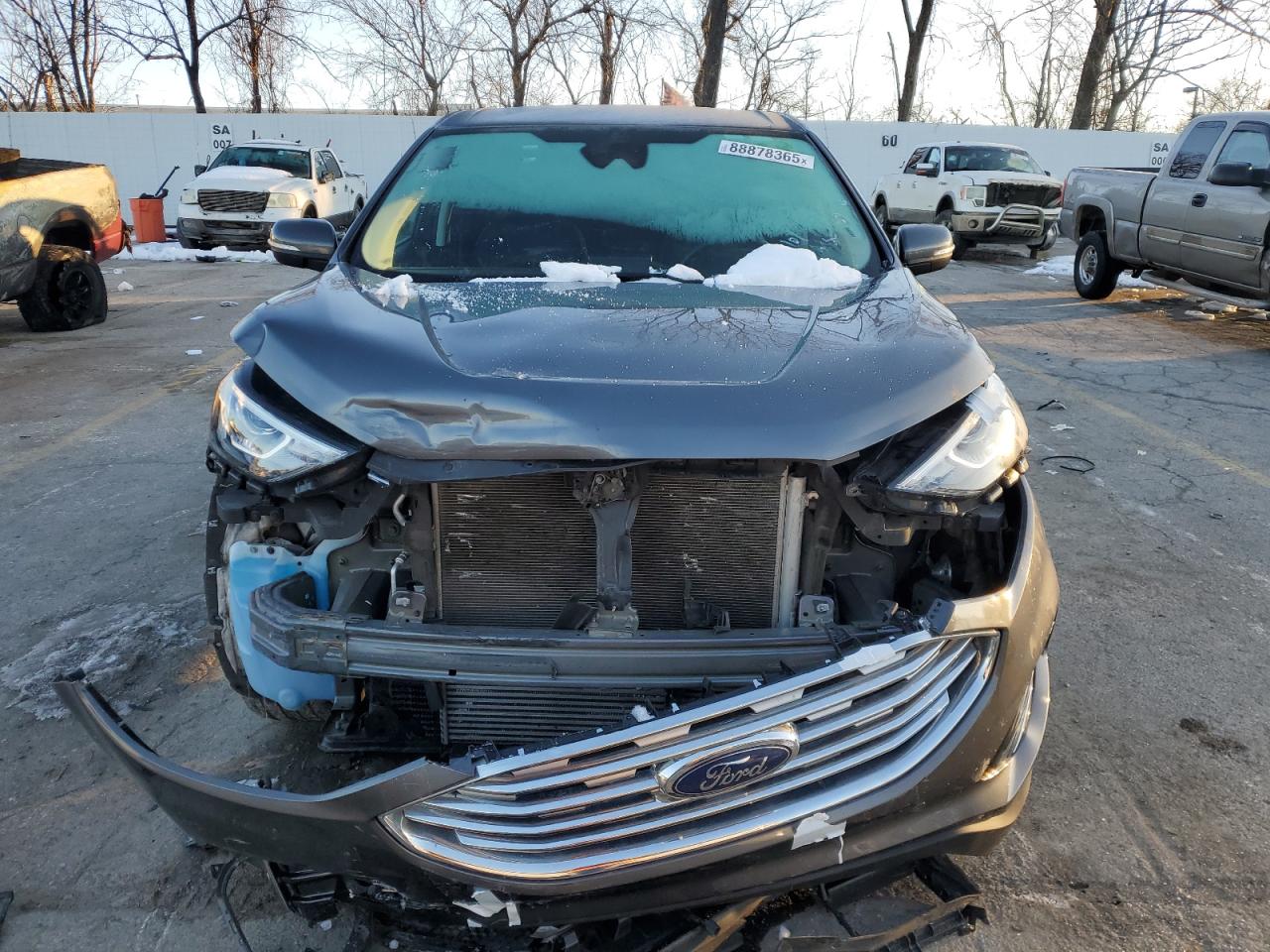 2022 Ford Edge VIN 2FMPK4K93NBA38013 Copart auction photo, front end damage thumbnail 5