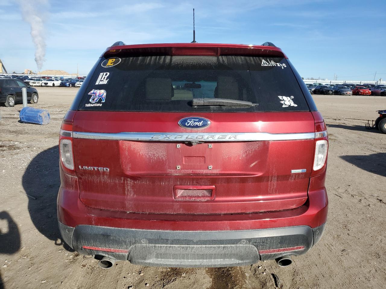 2014 Ford Explorer VIN 1FM5K8F87EGA54482 Copart auction photo, rear end / side damage thumbnail 6
