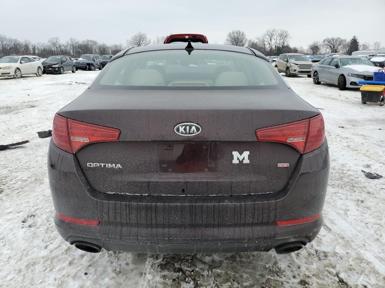 2011 KIA Optima VIN KNAGM4A78B5074937 Copart auction photo, front end damage thumbnail 6
