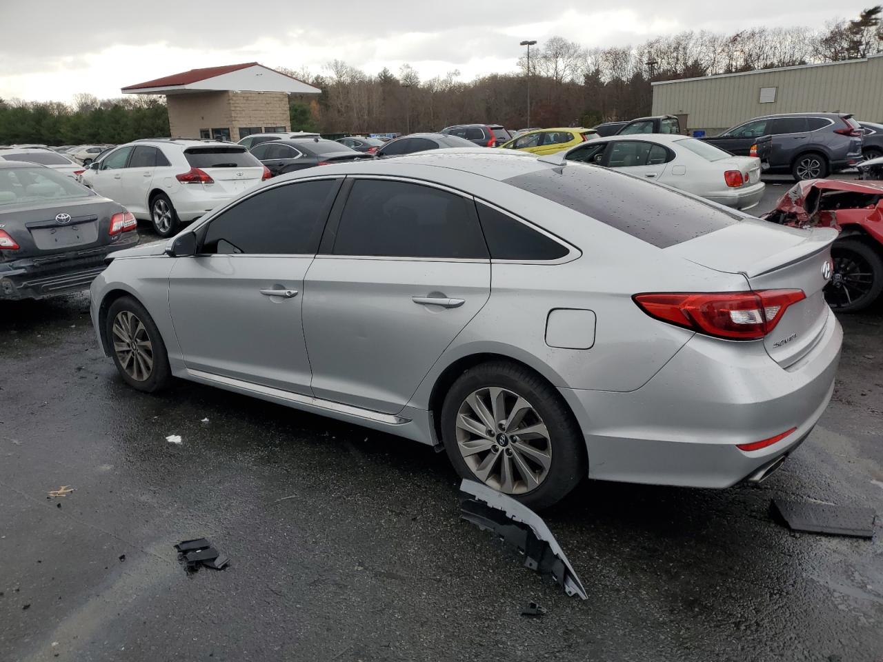 2017 Hyundai Sonata VIN 5NPE34AF3HH464566 Copart auction photo, front end / minor dent/scratches damage thumbnail 2