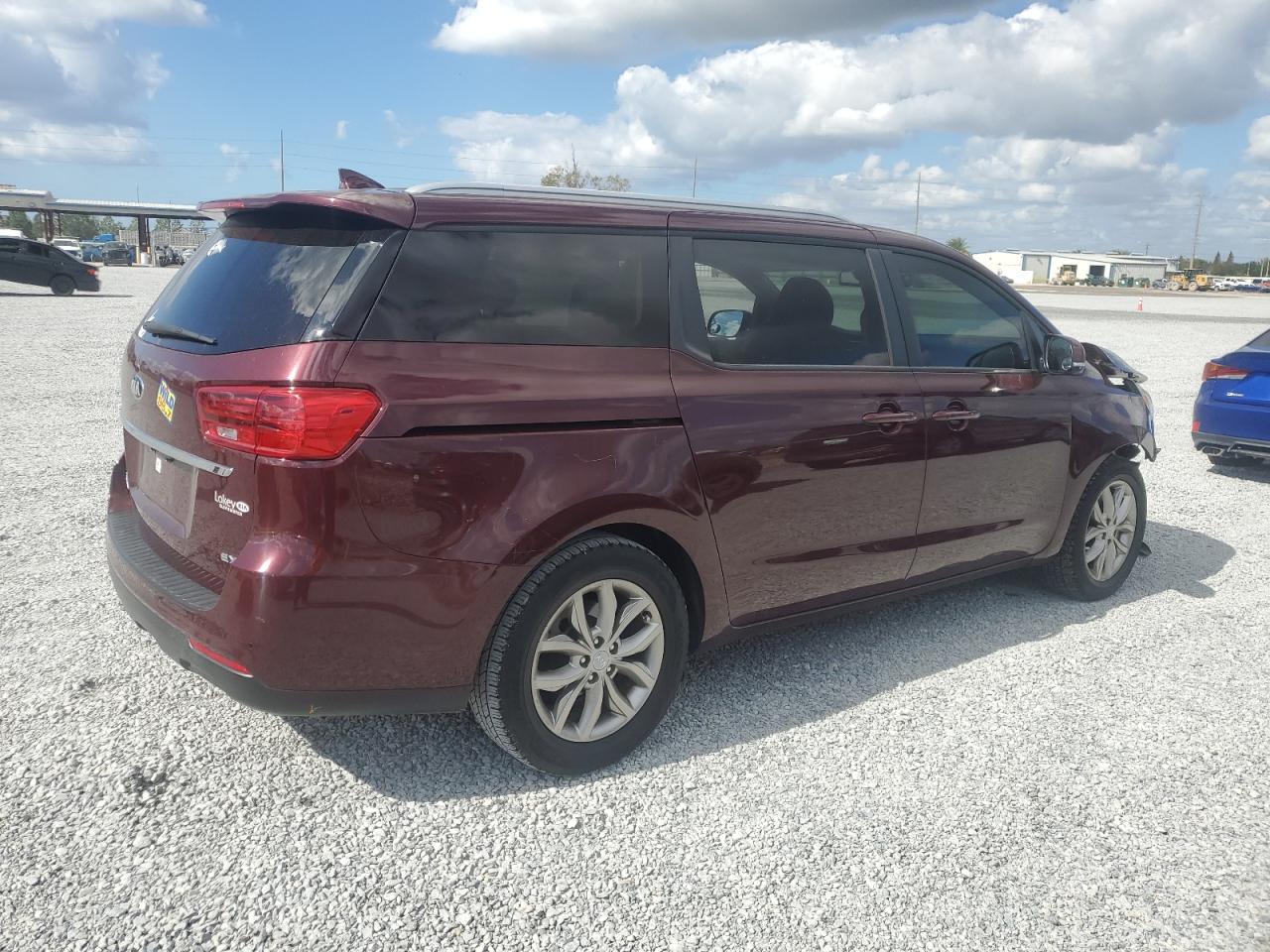 2020 KIA Sedona VIN KNDMB5C11L6575173 Copart auction photo, front end damage thumbnail 3