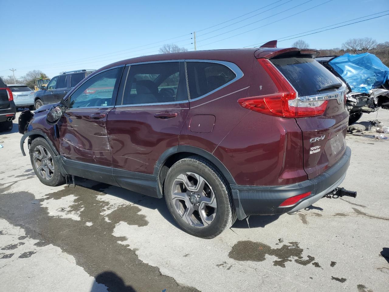 2019 Honda CR-V VIN 7FARW1H87KE015187 Copart auction photo, front end / side damage thumbnail 2