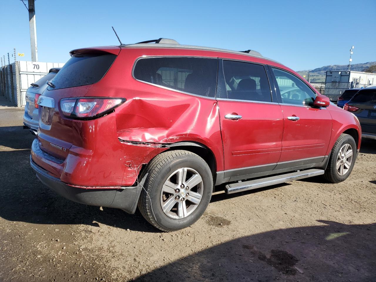2014 Chevrolet Traverse VIN 1GNKRHKD4EJ181822 Copart auction photo, rear end damage thumbnail 3