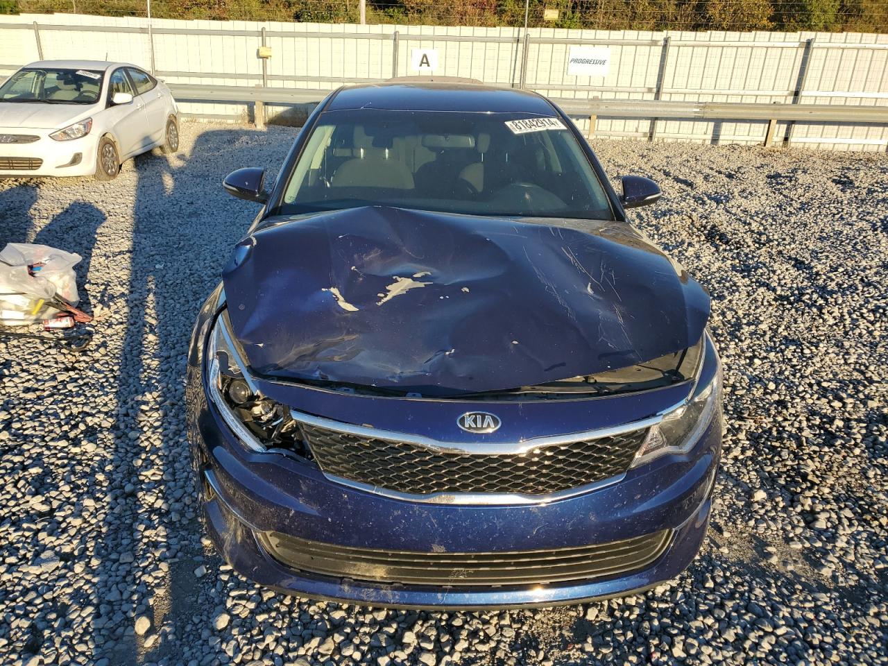 2017 KIA Optima VIN 5XXGT4L39HG156082 Copart auction photo, front end damage thumbnail 5