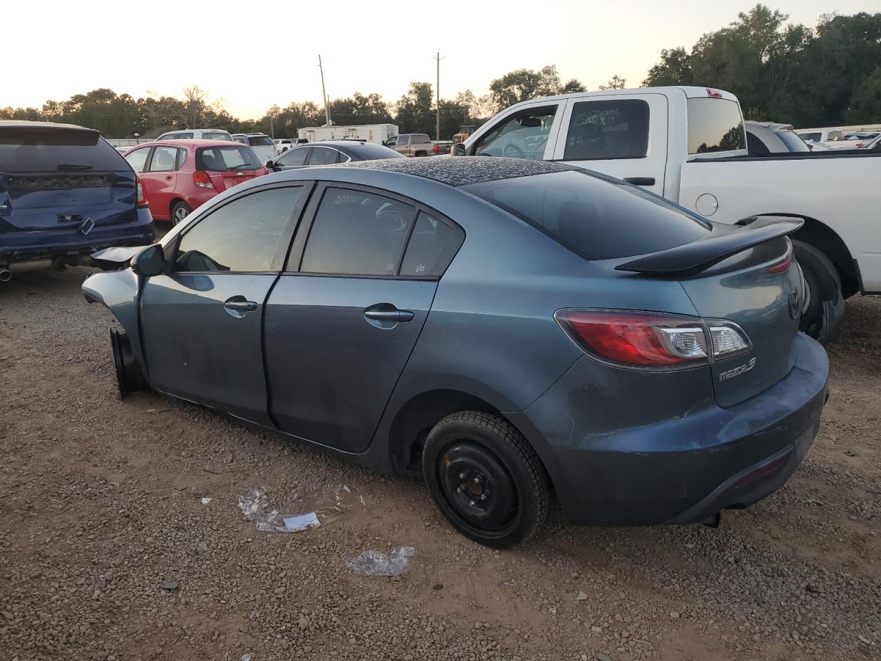 2010 Mazda 3 VIN JM1BL1SF2A1262038 Copart auction photo, front end / side damage thumbnail 2