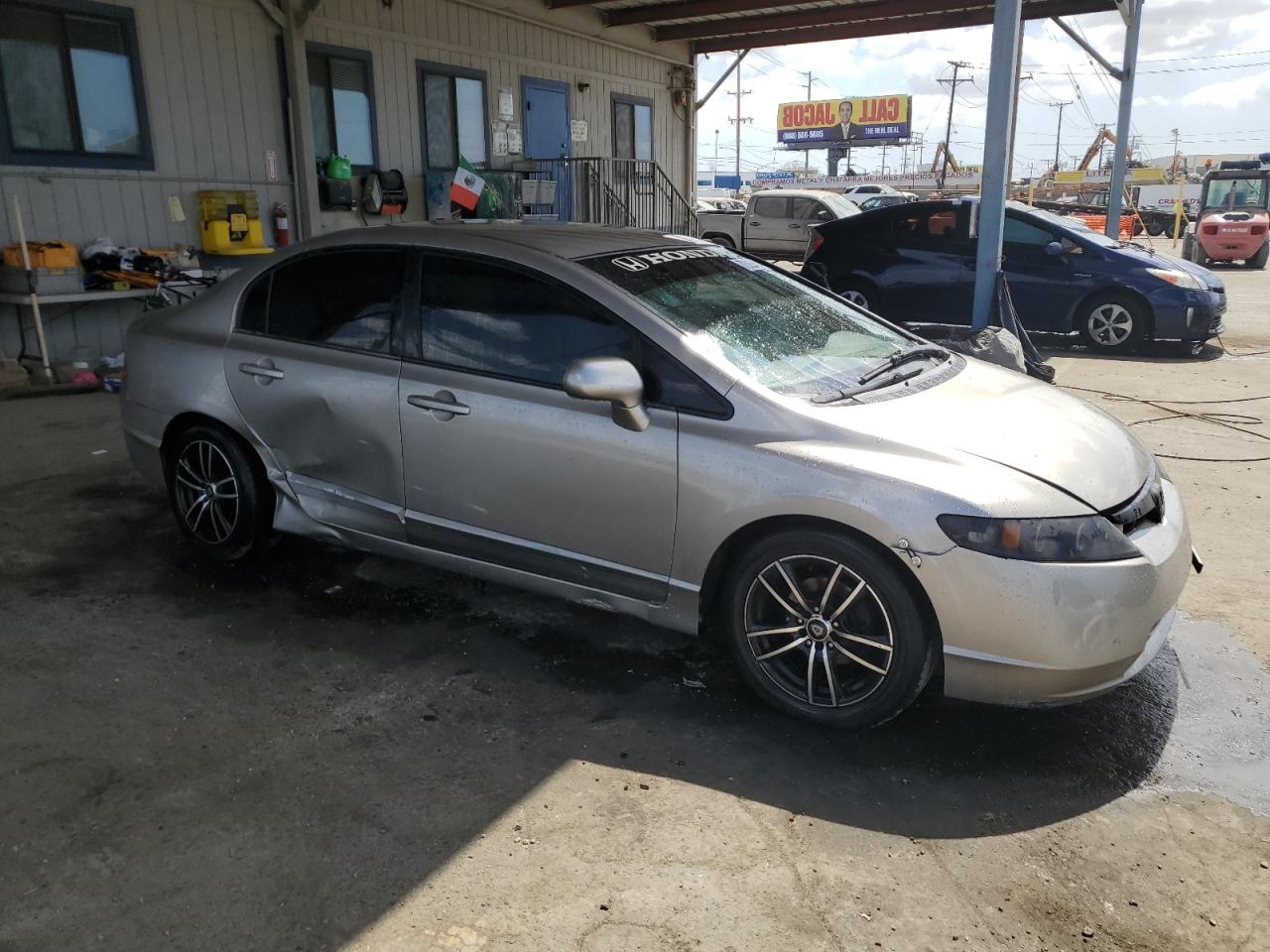 2006 Honda Civic VIN 1HGFA16566L099495 Copart auction photo, side / front end damage thumbnail 4