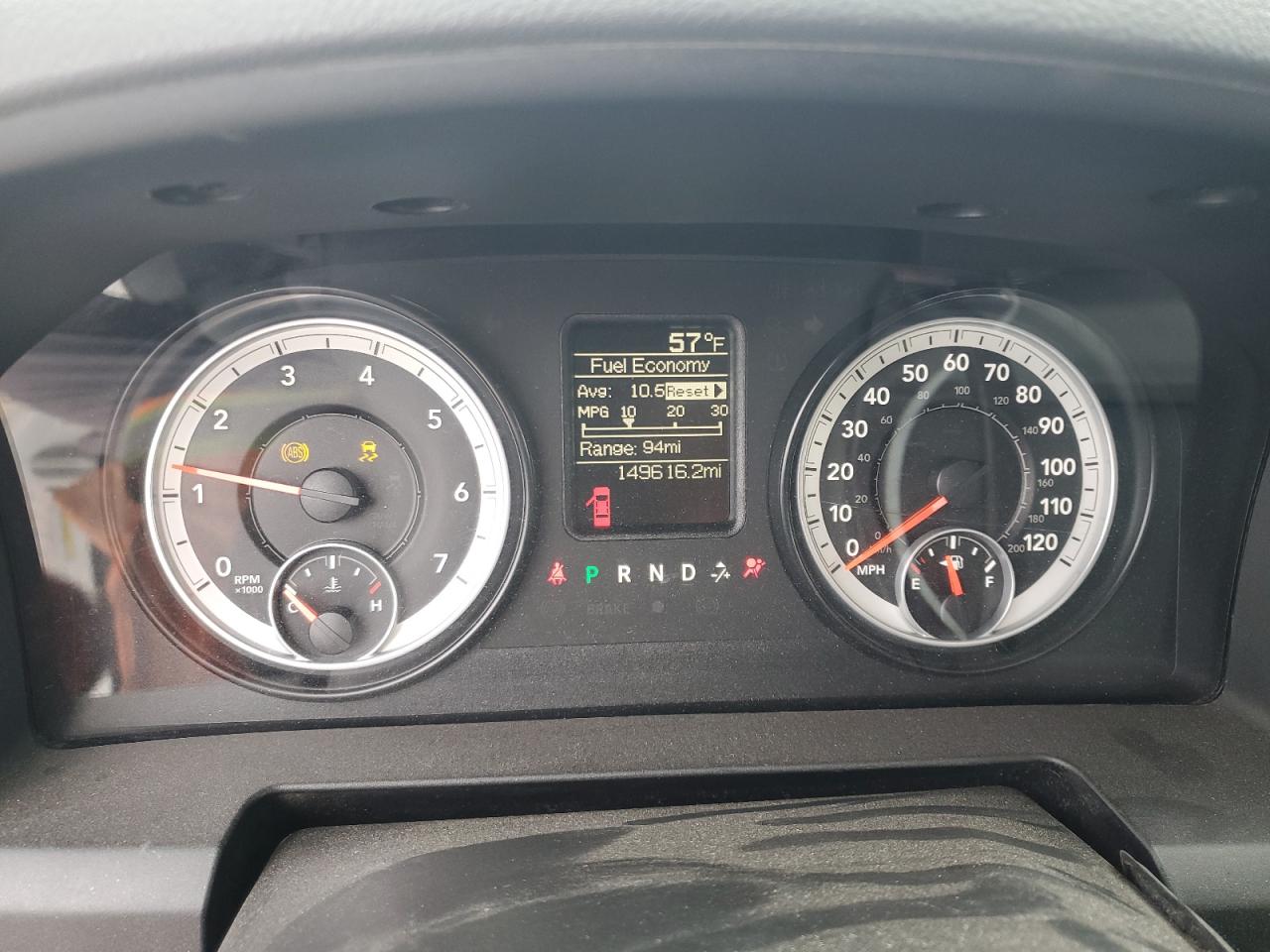 2014 RAM 1500 VIN 3C6JR6DT9EG126918 Copart auction photo, front end damage thumbnail 9
