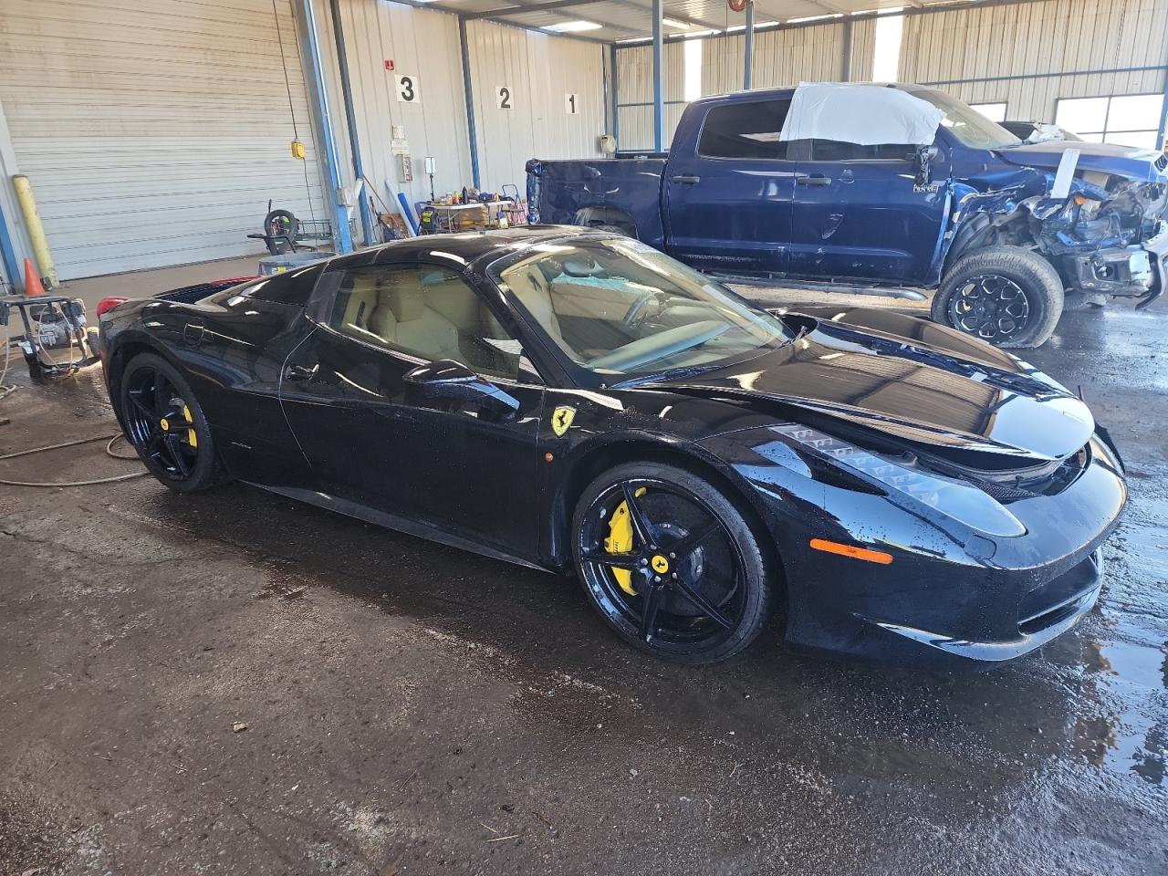 2013 Ferrari 458 VIN ZFF68NHA9D0194046 Copart auction photo, front end / rear end damage thumbnail 4
