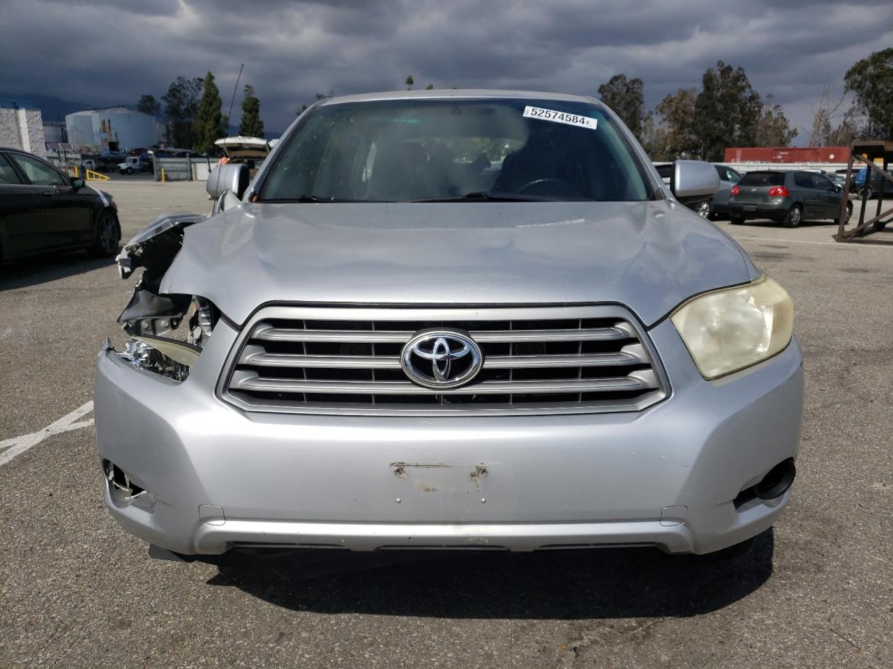 2008 Toyota Highlander VIN JTEDS41A282029389 Copart auction photo, rear end / front end damage thumbnail 5