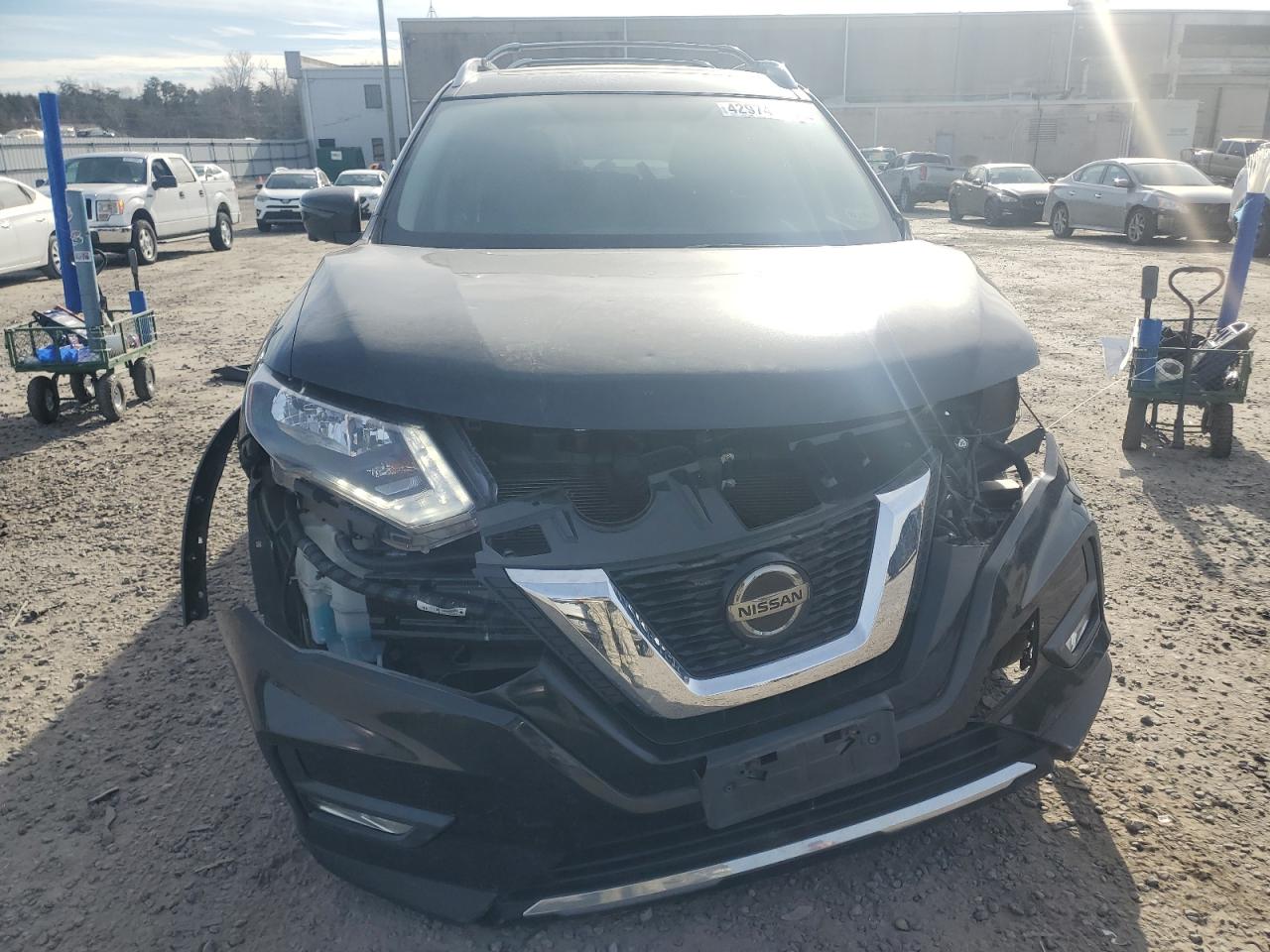 2018 Nissan Rogue VIN JN8AT2MV0JW349675 Copart auction photo, front end / rear end damage thumbnail 5