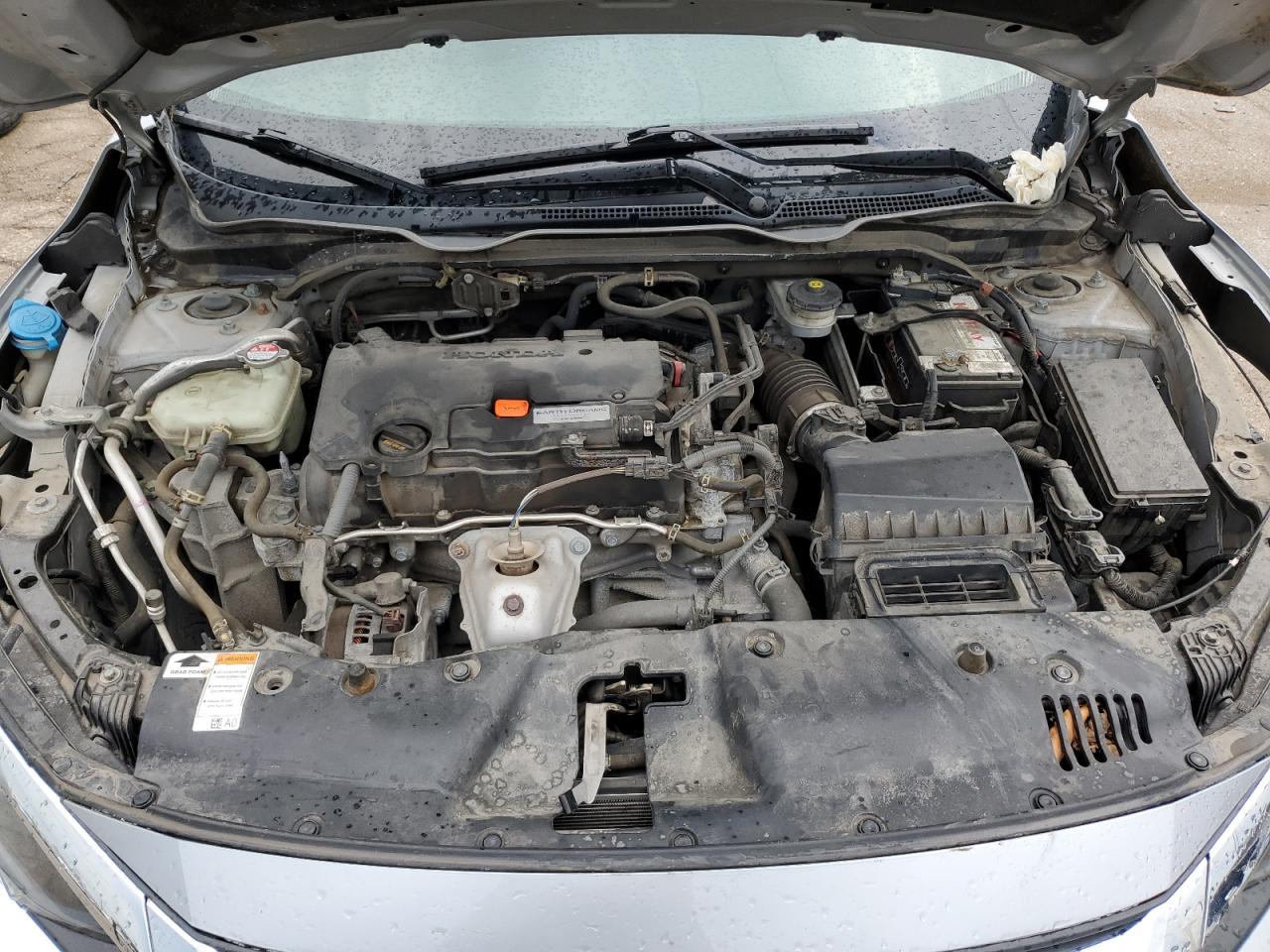 2018 Honda Civic VIN 2HGFC2F71JH544166 Copart auction photo, undercarriage / front end damage thumbnail 11