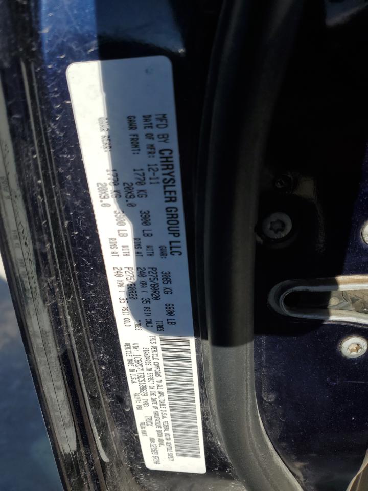 2012 Dodge RAM VIN 1C6RD7LT6CS188629 Copart auction photo, front end damage thumbnail 12
