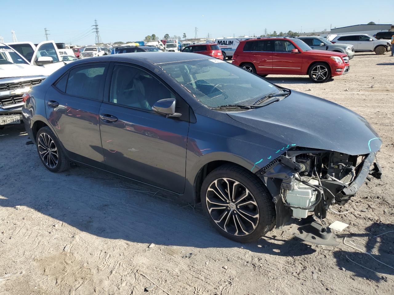 2016 Toyota Corolla VIN 2T1BURHE0GC485614 Copart auction photo, front end / minor dent/scratches damage thumbnail 4